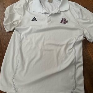 Adidas White Polo with Embroidered Logo